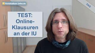 Ich teste eine Online-Klausur der IU bisher IUBH mit Proctor Überwachung