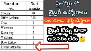 Library Attendant Jobs in Madras High court This video for only awareness of library recruitments.