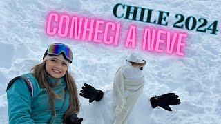 VLOG Primeiro dia no Chile e Muita NEVE ️                     CHILE INVERNO 2024