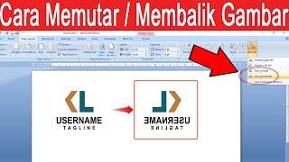 CARA MEMBALIK ATAU MEMUTAR GAMBAR DI WORD