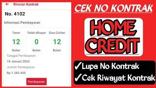 Lupa Nomor Kontrak Home Credit - Nomor Kontrak Home Credit 2023 - Nomor Pembayaran Home Credit #Hci