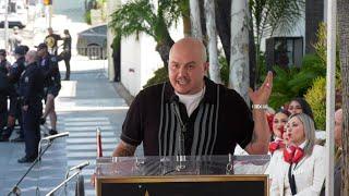 Michael Marin speech at Jenni Riveras Walk of Fame star unveiling ceremony