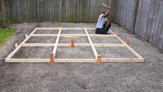 Making Extra Large Concrete Pavers  DIY concrete patio 