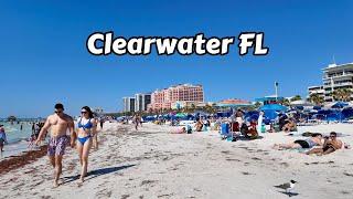 Spring Break 2024 - Tampa 4k Walking Tour Floridas Clearwater Beach