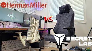 The TITAN Of All Gaming Chairs  Secretlab Titan vs Herman Miller Embody vs Steelcase Leap V2 Review