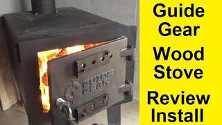 Guide Gear Tiny Wood Stove Review and Install