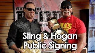 Hulk Hogan & Sting Public Signing at American Icon Autographs on July 27 2014