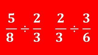 How to divide two fractions  How to divide a fraction by a fraction
