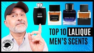 Top 10 LALIQUE FRAGRANCES For Men  Encre Noire Encre Indigo LInsoumis Hommage Ombre Noire +++