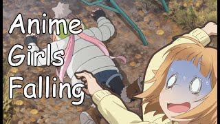 6 minutes of anime girls falling