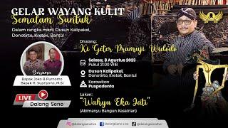 #LiveStreaming #Wayangkulit Ki Geter Pramuji Widodo - WAHYU EKA JATI