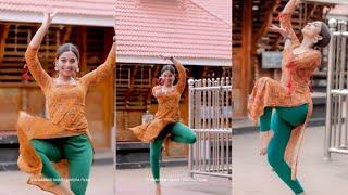 Malayalam reels actress Ardra Unni hot legs show in leggins hot ass shaking  hot thighs 