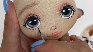 Роспись лица. Текстильная кукла
