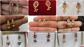 2-3.grams daily wear earrings designsgold daily wear buttas earringsstud earrings design.