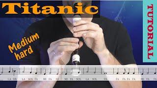 Titanic - Tutorial flauta con partitura  Karaoke instrumental