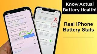 Know Real iPhone Battery Health  iOS 16 Full Battery Stats HINDI