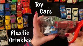 ASMR Toy carsIntense plastic crinkles Soft Spoken Matchbox Tonka truck Hot Wheels