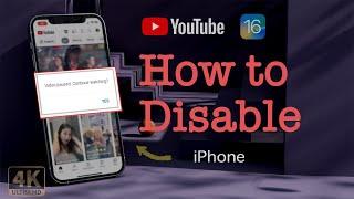 WORK One Way to Stop Youtube Paused Automatically on iPhone