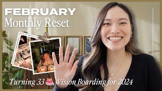 February Reset  Turning 33  Vision Boarding New Notion Course Coming Soon