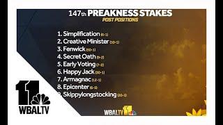 Here are the post positions for the 2022 Preakness Stakes