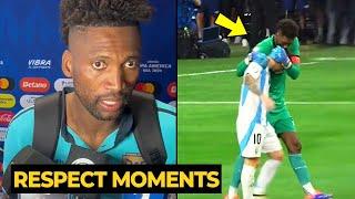 Ecuador goalkeeper SPEAKS UP after his video went VIRAL when he consoled MESSI after missed penalty