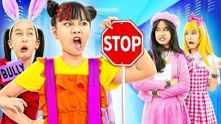 Nerd Girl Vs Mean Girl... Be A Friend Not A Bully - Funny Stories About Baby Doll