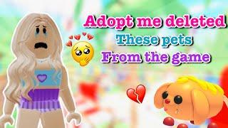 Nooo  Adopt me Deleted These pets From the Game Roblox