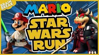 Super Mario Star Wars Run  Star Wars Brain Break  Just Dance  Freeze Dance  Danny Go Noodle