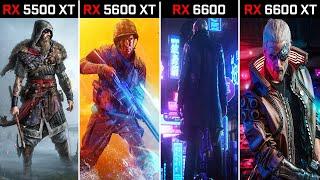 RX 5500 XT vs RX 5600 XT vs RX 6600 vs RX 6600 XT  Test in 7 Games  2021