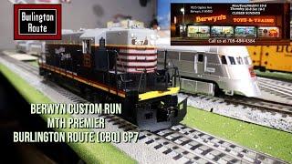 Berwyns Toys and Trains - Uncataloged MTH Premier Burlington Route GP7 - Exclusive Review