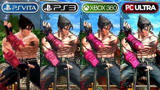 Street Fighter X Tekken 2012 PS Vita vs PS3 vs Xbox 360 vs PC Ultra  Comparison Side by Side 4K