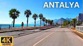 Driving Tour 4K Antalya Turkey Türkiye   City Travel & Sightseeing Tour