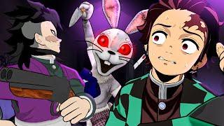 Tanjiro e Genya CAÇANDO ANIMATRONICS de Five Nights at Freddys no Demon Slayer Vr