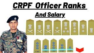 CRPF Officer Ranks and Salary How To Recognise Rank And Insignia  Of CRPF Officers । #crpf #ranks