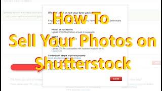 How To Sell Photos Online with Shutterstock