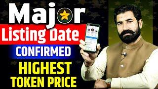 Major Listing Date Confirmed  Highest Token Price  Major Airdrop  Major Price  News  Albarizon