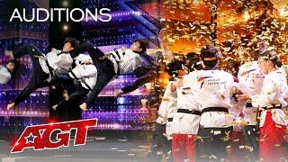 Golden Buzzer World Taekwondo Demonstration Team Shocks the Judges - Americas Got Talent 2021