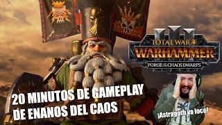 GAMEPLAY 20 MINUTOS ENANOS DEL CAOS ¡ASTRAGOTH VA LOCO DLC TOTAL WAR WARHAMMER 3