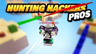 Hunting Fake Hackers in Roblox BedWars False Reported Pros