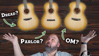 Watch This Before Buying An Acoustic Guitar  Dreadnought VS OM VS Parlor Explained