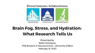 Brain Fog Stress and Hydration What Research Tells Us Webinar