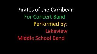 Pirates Of the Carribean Arranged By Michael Brown For Concert Band