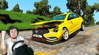 ТЕСТ НА ПРОЧНОСТЬ - РУССКИЕ ДОРОГИ В BeamNG Drive