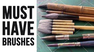 My MUST-HAVE Watercolor Brushes 2024 Update