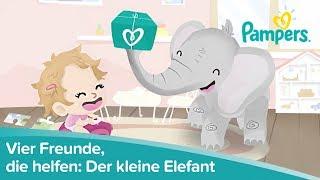 Pampers für UNICEF  Vier Freunde die helfen Der kleine Elefant