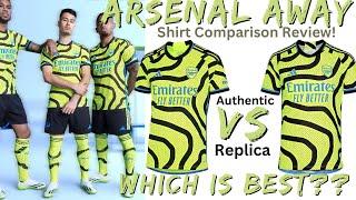 Arsenal Away Shirt 202324 Comparison Review Replica V Authentic Premier League Jersey Kit Player