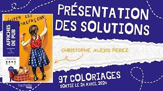 Affiches de PUB - coloriages mystères - Hachette Heroes - SOLUTIONS