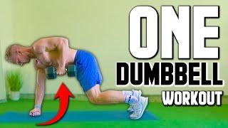 10 Minute Full Body Single Dumbbell Workout At Home FOLLOW ALONG  LiveLeanTV