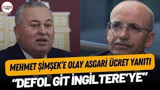 Mehmet Şimşeke olay asgari ücret yanıtı Defol git İngiltereye