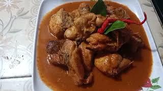 Cara memasak ayam kecap santan